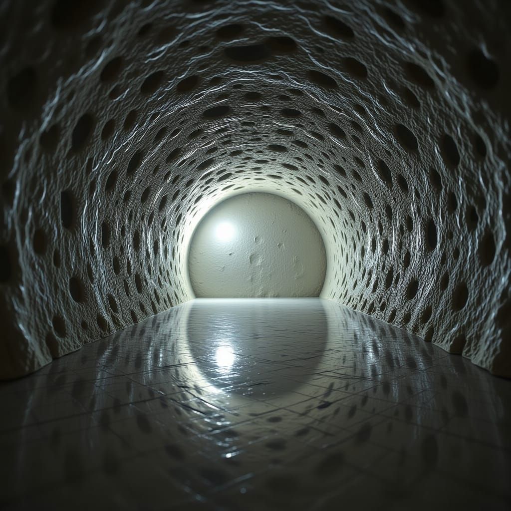 Liminal Pinhole Illusion with Trypophobia Elements