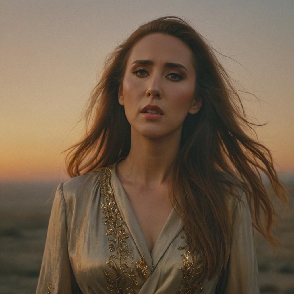 Nicolas Cage as Woman: Cinematic Film Still