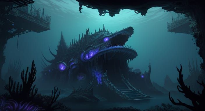 Underwater City of Dagon: A Lovecraftian Horror