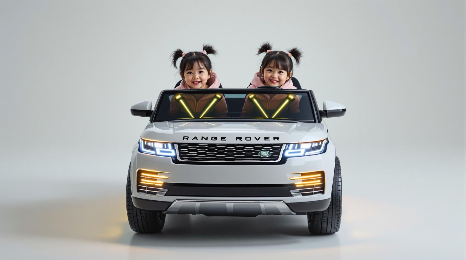 Chinese Twin Girls Pose in Luxurious Miniature Power Wheels ...