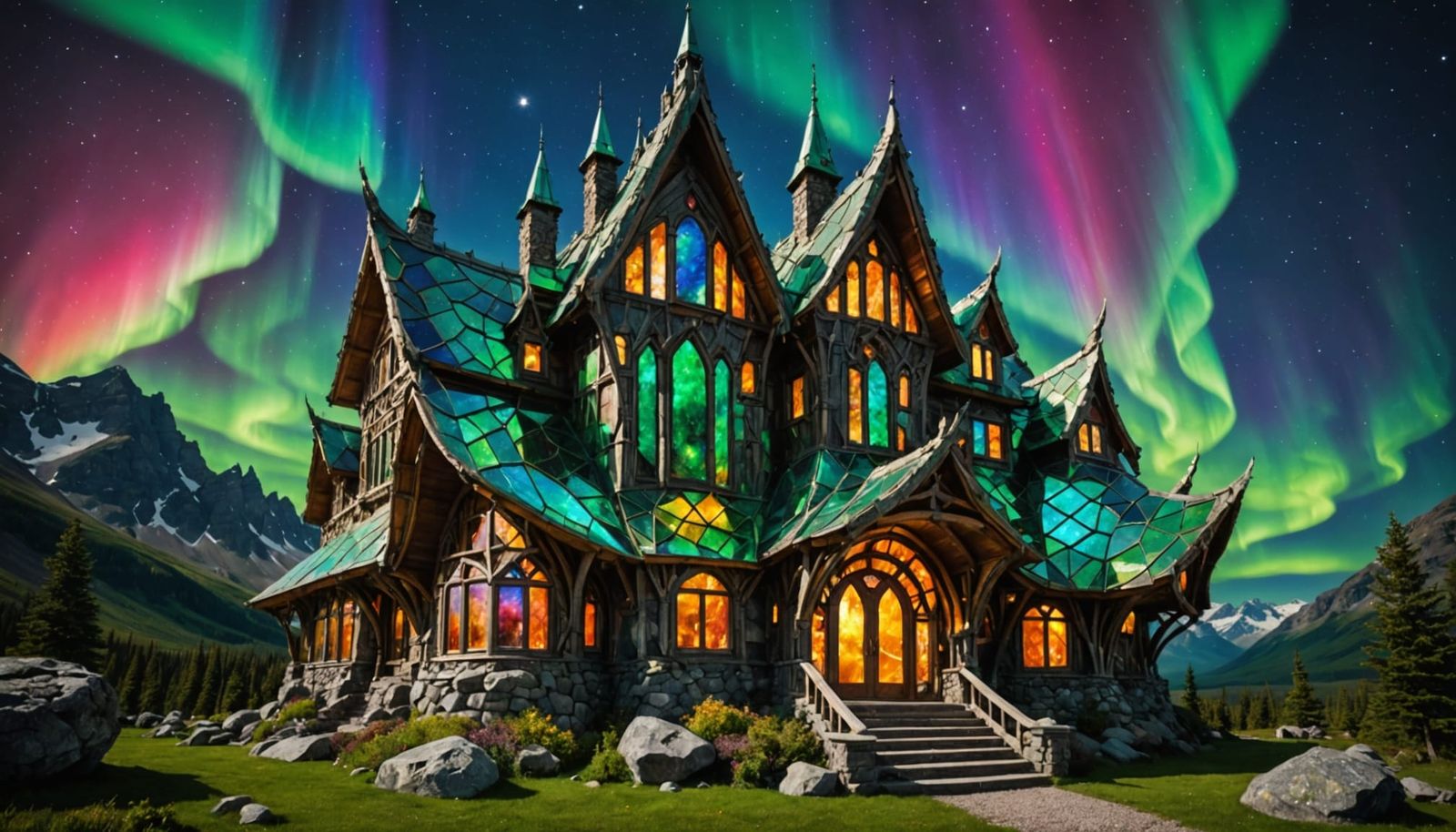 Dwelling Built From Ammolite