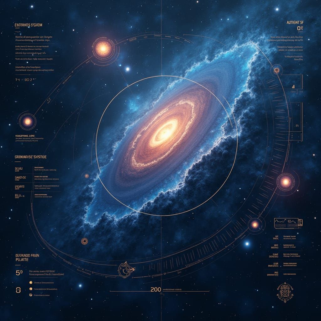 Fantastical Stellar System with Tactical Interface in Matte ...