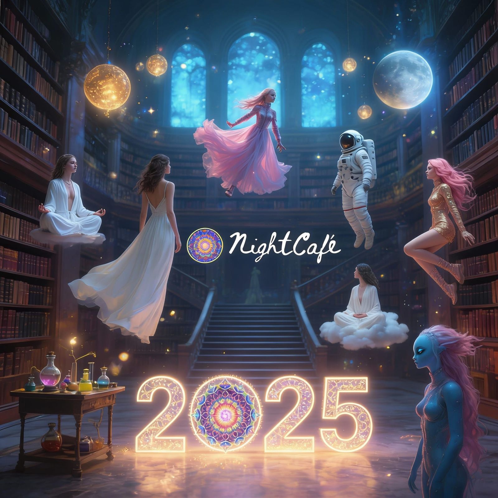 AI Art Collage of 2025 Creations