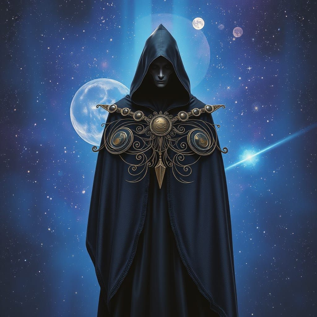 Cosmic Sage in Celestial Galaxy