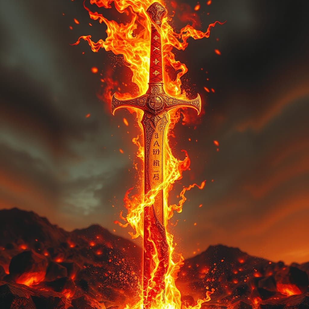 Ethereal Flameforged Blade of Ancient Power