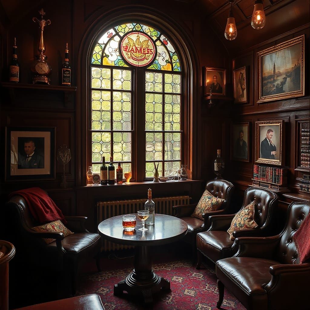 Pickled Parlour: An Adventurers' Club Interior