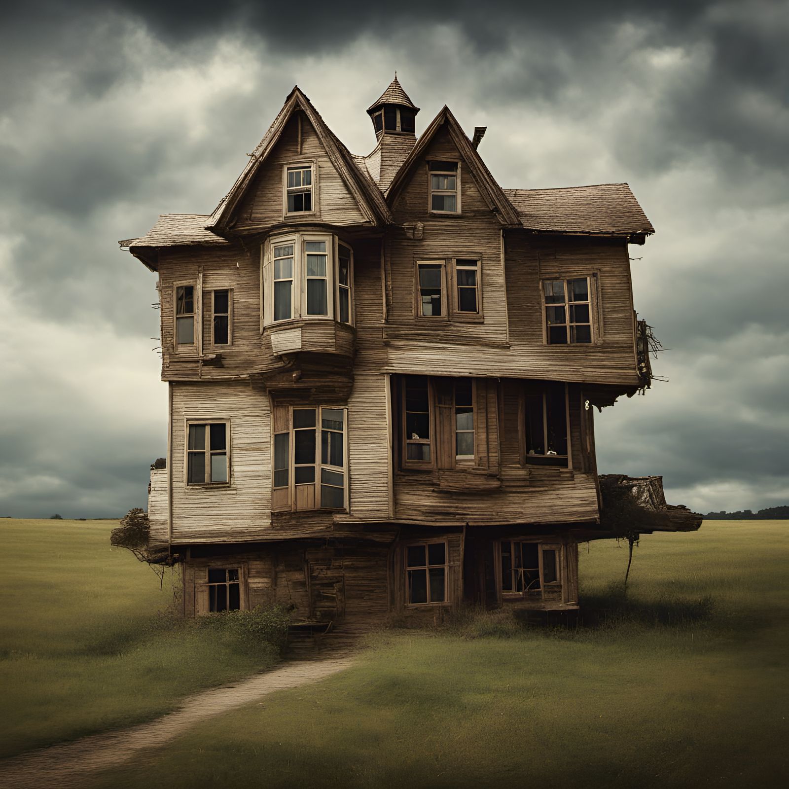 House with Illusion of Depth and Foreshortening