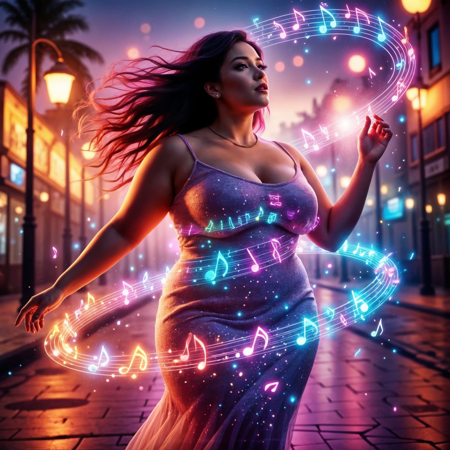 Electrifying Dreamscape with Vibrant Colors