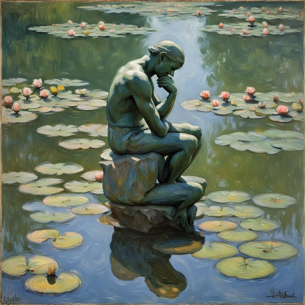 Monet and Rodin: Water Lilies Meet The Thinker