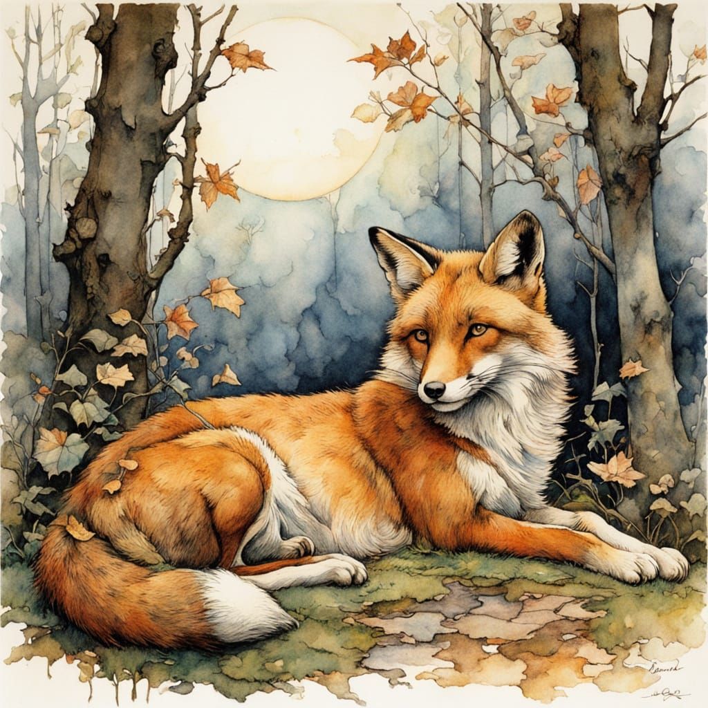 Create a gentle, sleepy Earth character, curled up peacefull...