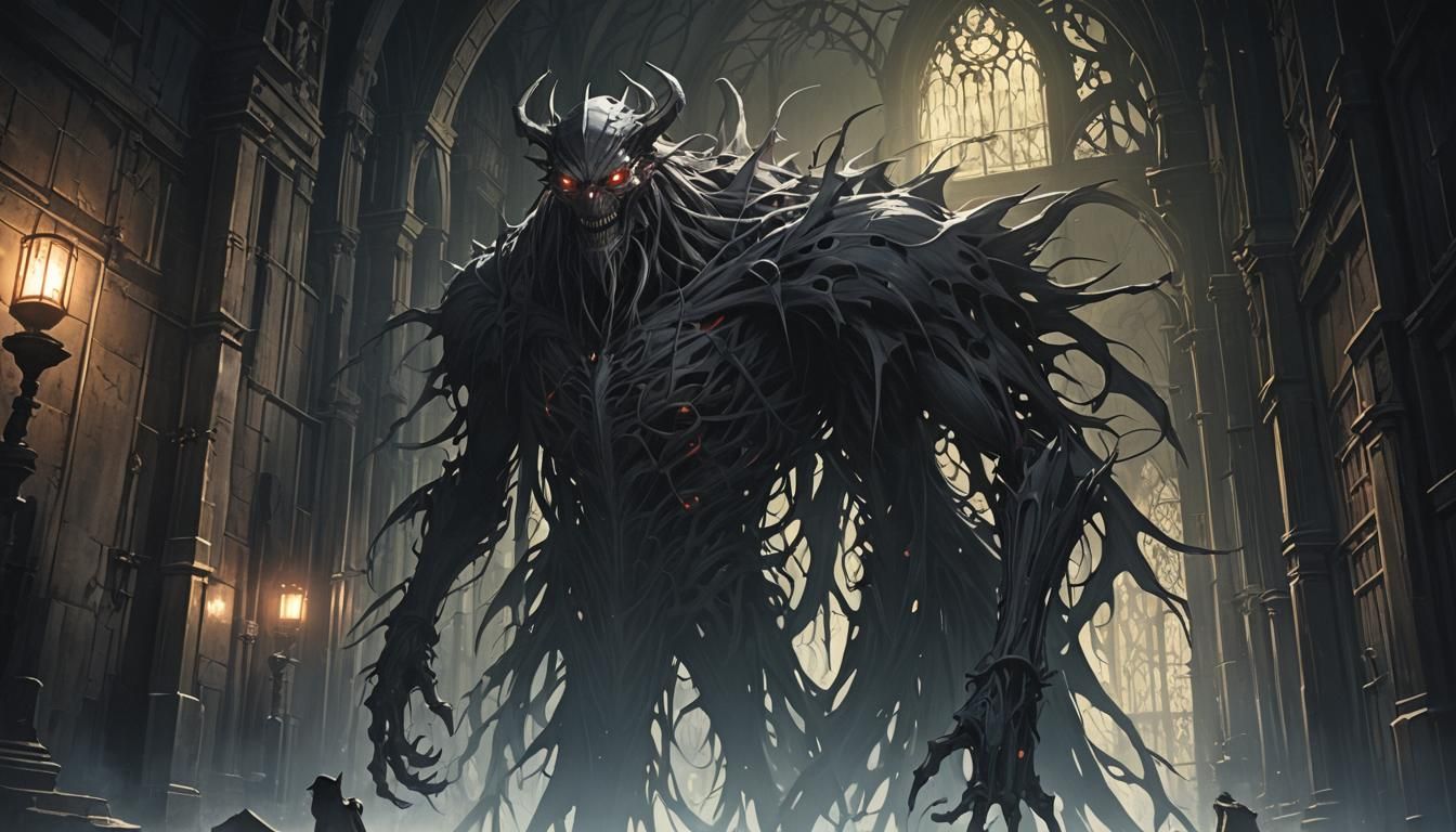 Anime Gothic Monster Ghost in Darkness