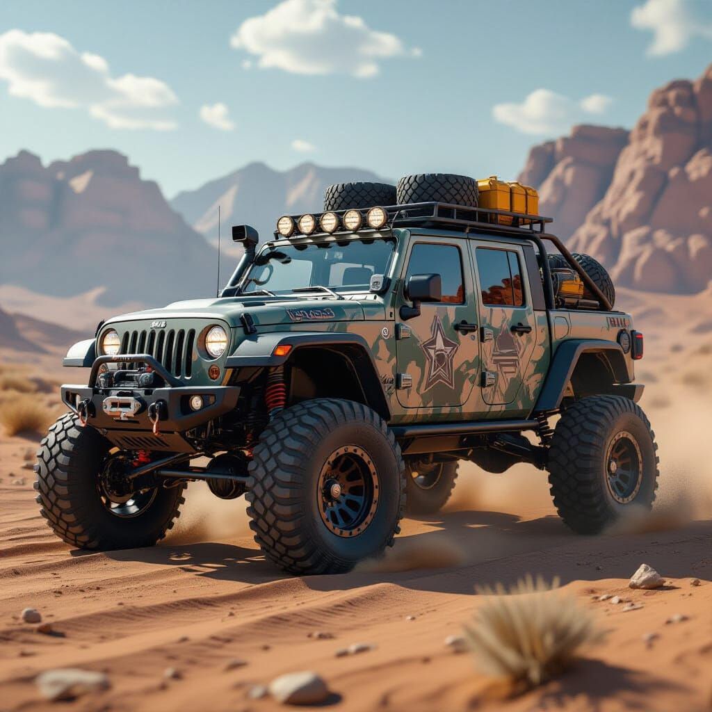 Futuristic Six-Wheeled Vehicle Conquers All Terrains