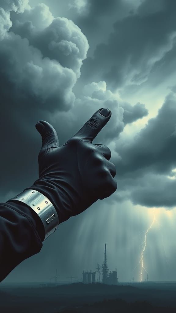 United Hands Confront Dark Skies