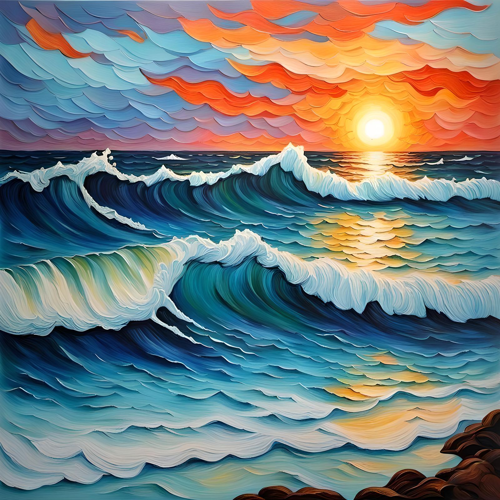 Barren Brown Earth: Minimalist AI Art