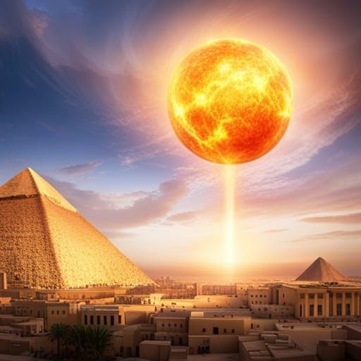 Fiery Skyfall Over Ancient Egypt