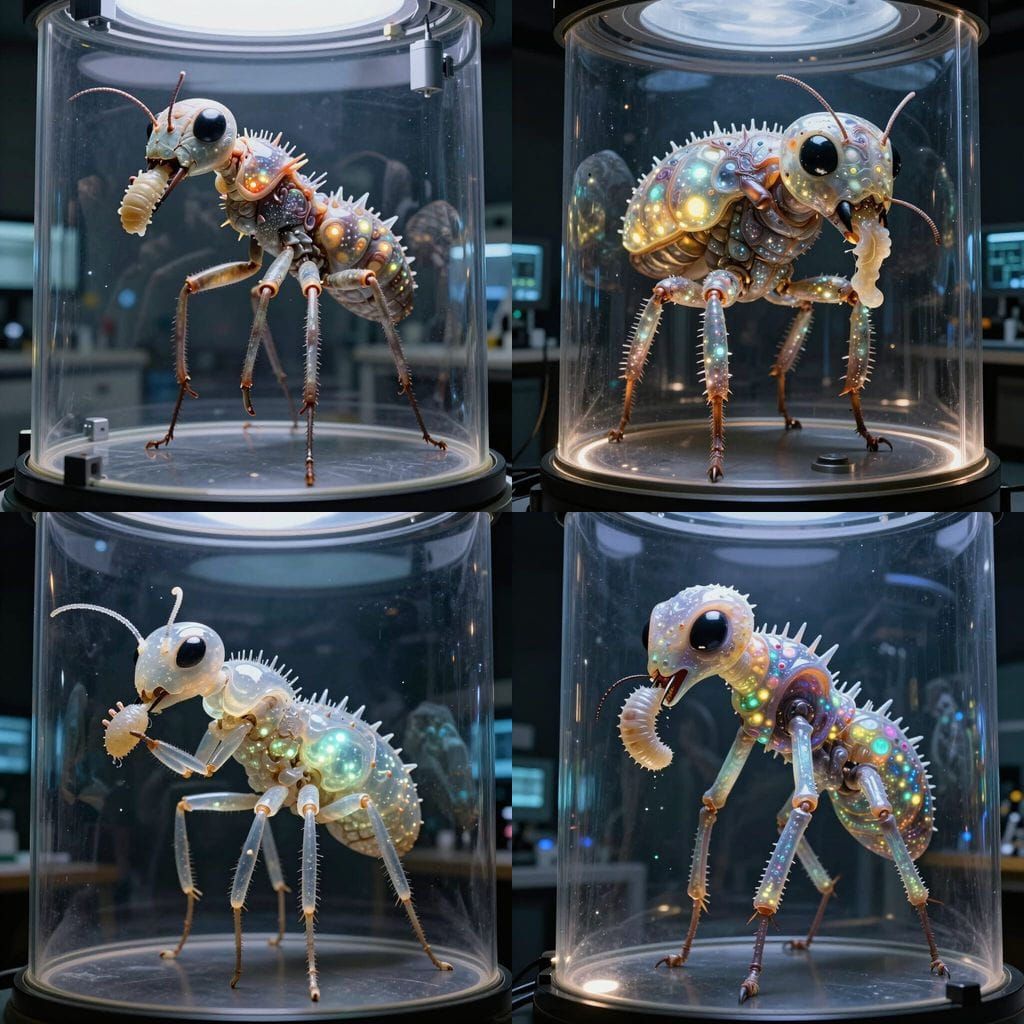 Formant Mecha Fauna Photography in Dark Lab