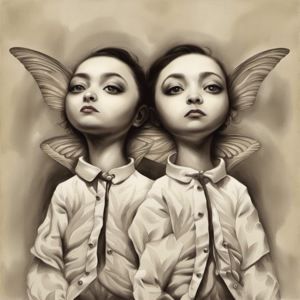 Surreal Siamese Twin Dreamscape