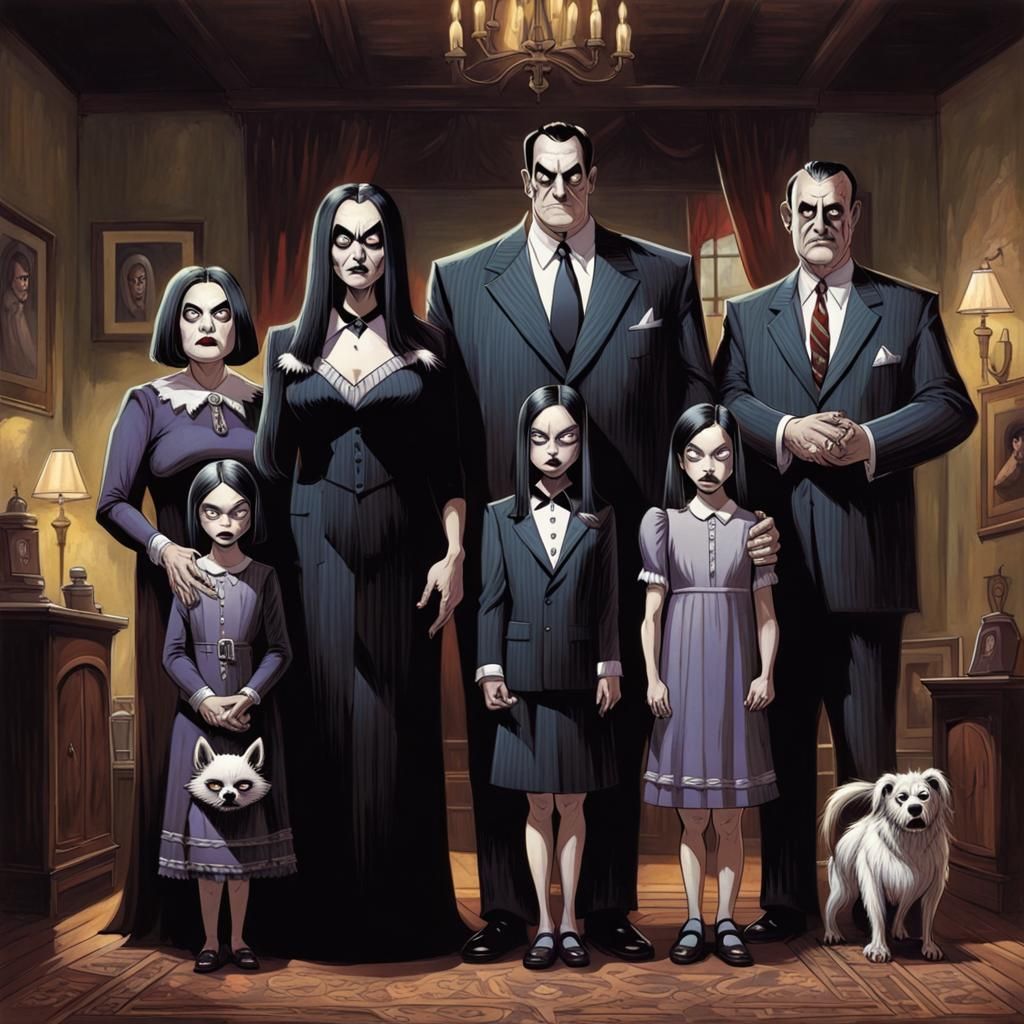 The Addams Family: A Sinister Portrait