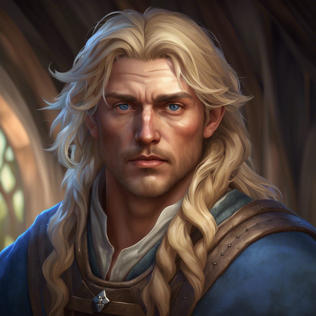 Medieval German Peasant Portrait in Hyperdetailed Digital Ar...