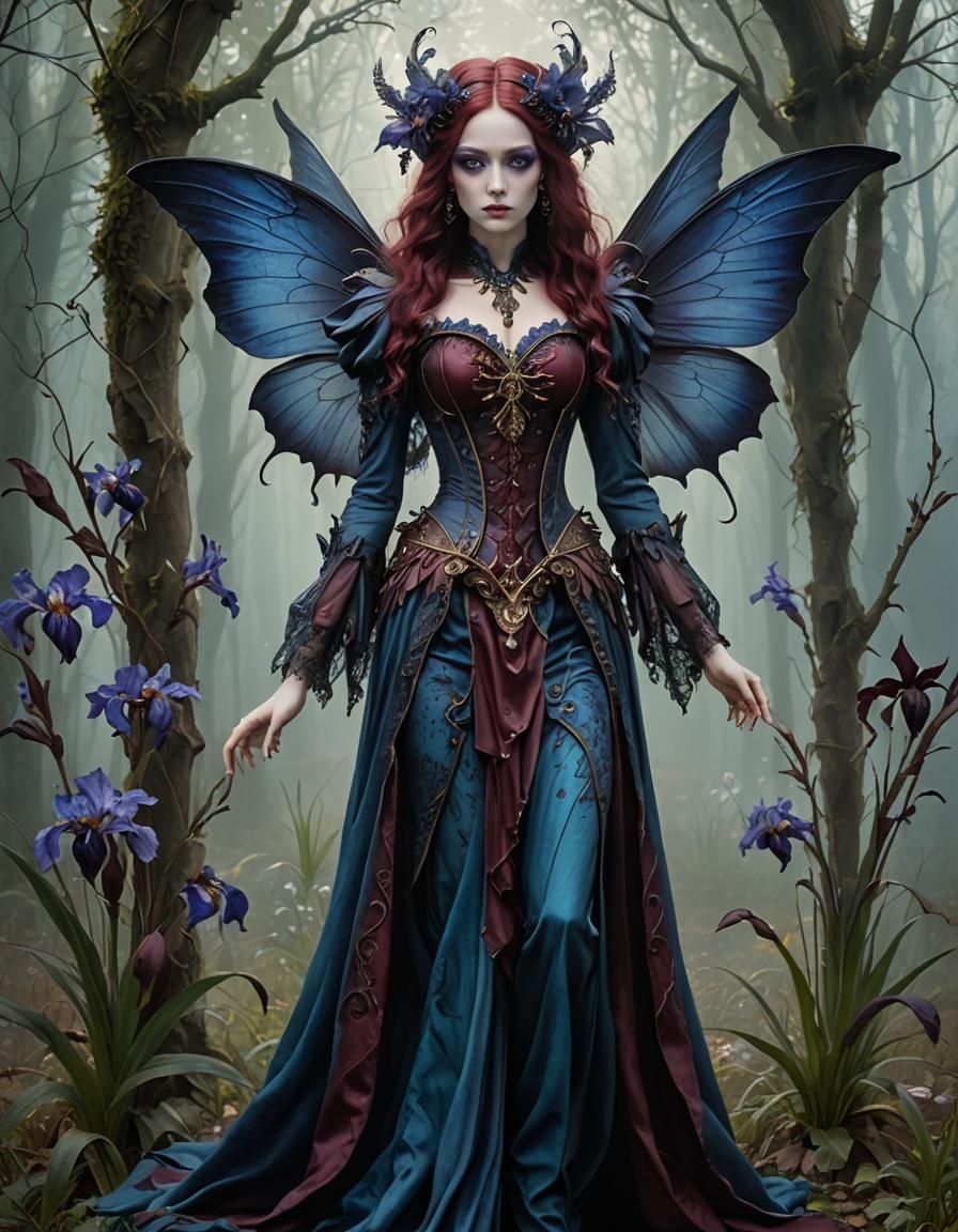 Gothic iris fairy