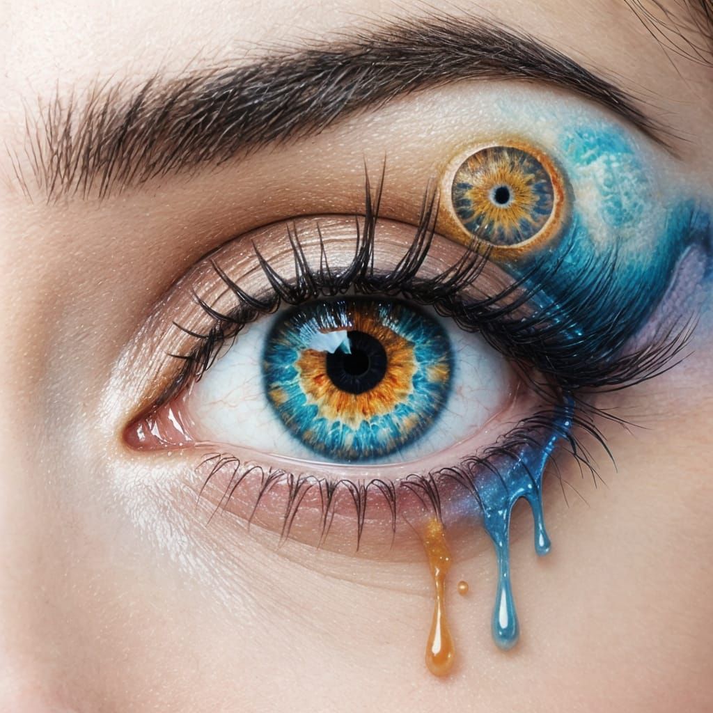 Surreal Melting Dream Eye Art