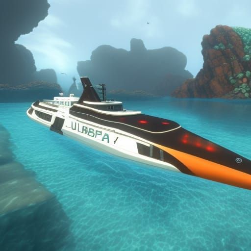 Alien Underwater Landscape