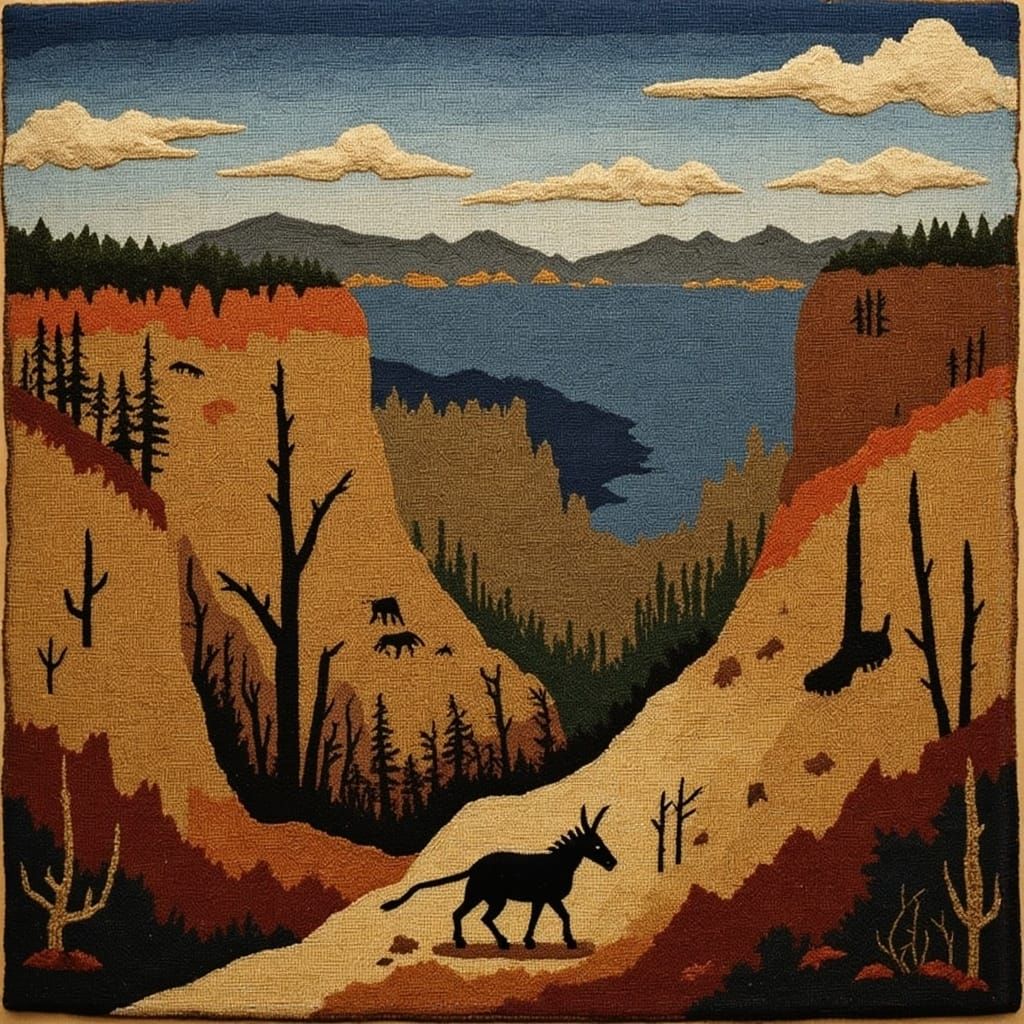 Surreal Grand Canyon Tapestry