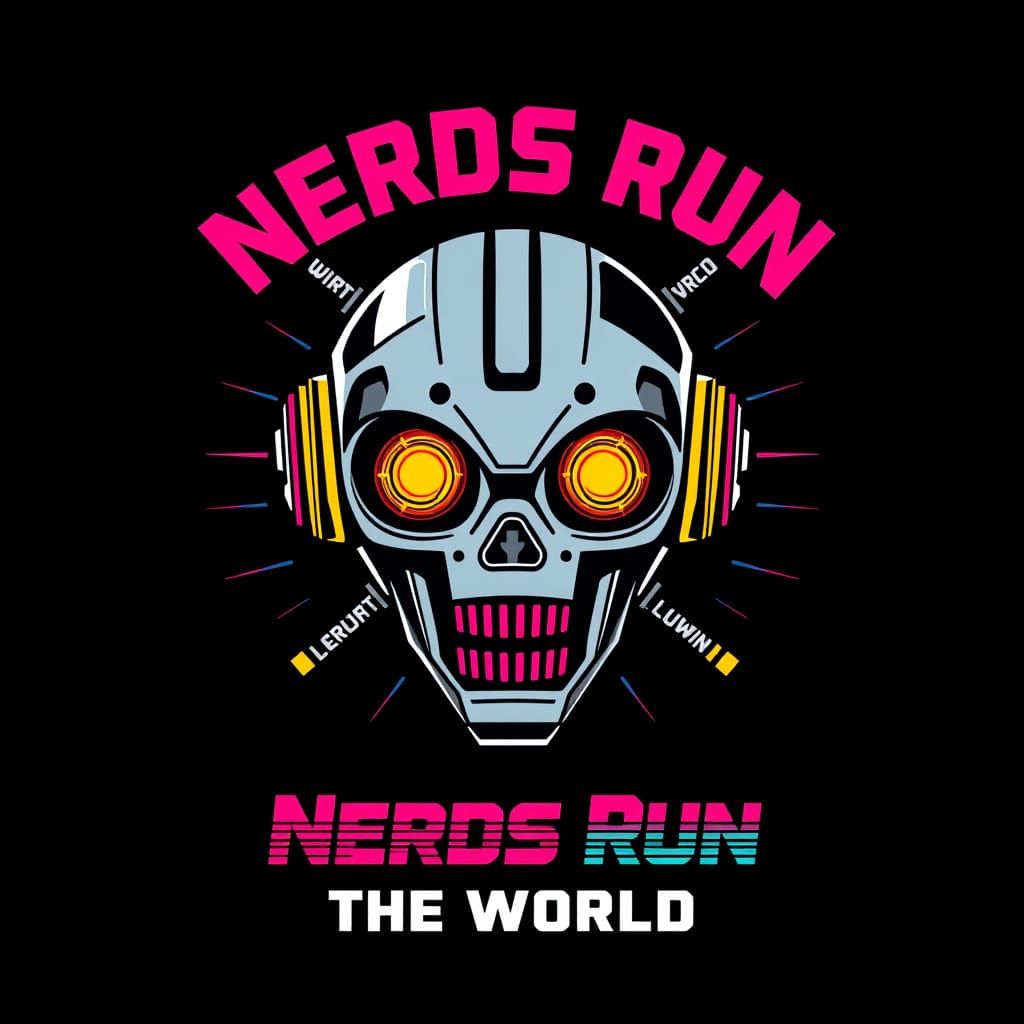 Retro Futuristic Robot Head in a Cyberpunk Aesthetic