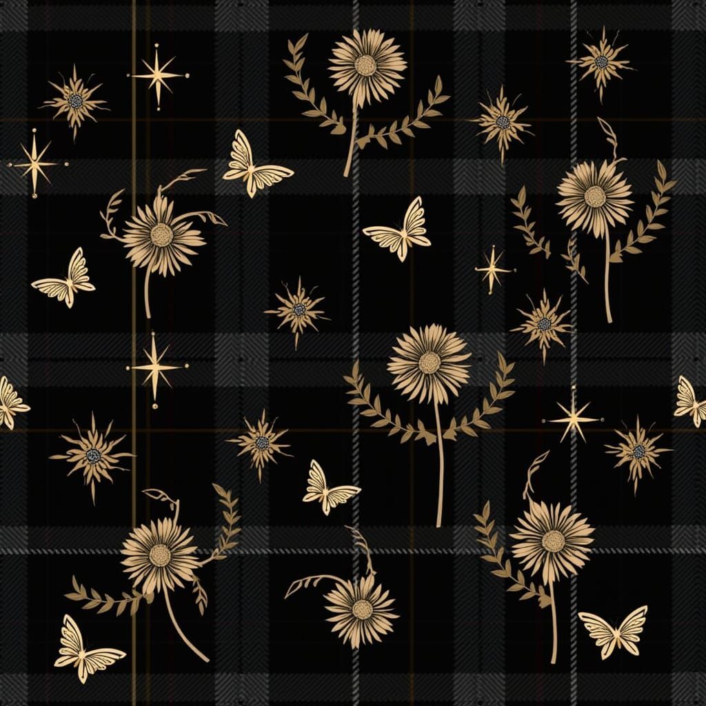 Elegant Celtic Tartan Fabric in Muted Jewel Tones