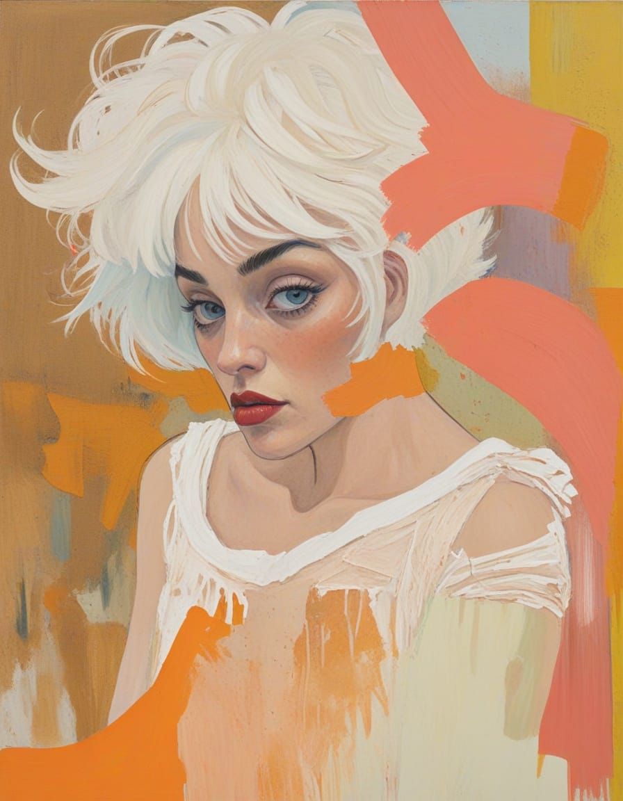 Stylish Contemporary Portrait in a Trending Art Basel Aesthe...