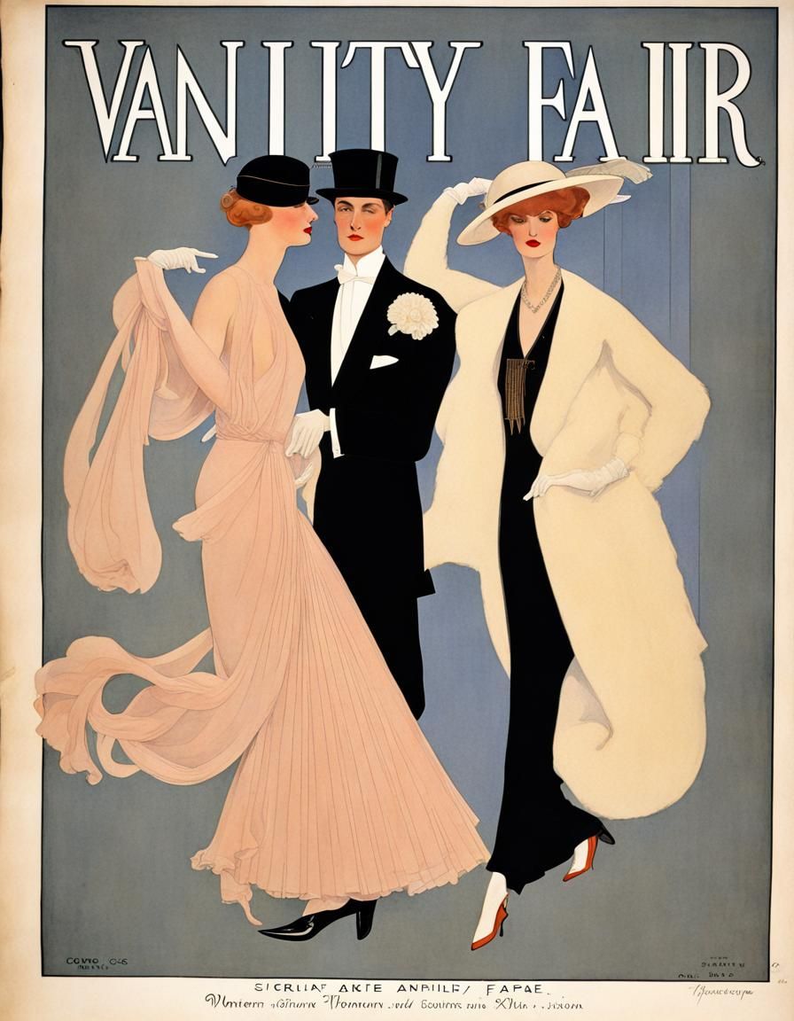 Vanity Fair Cover: Art Deco Fashion Illustration
