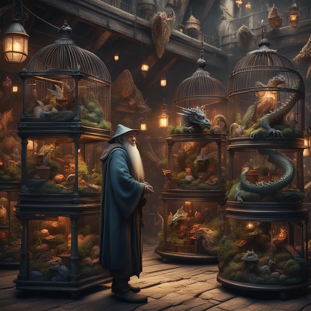 Dragons in Birdcages: Wizard at Medieval Market