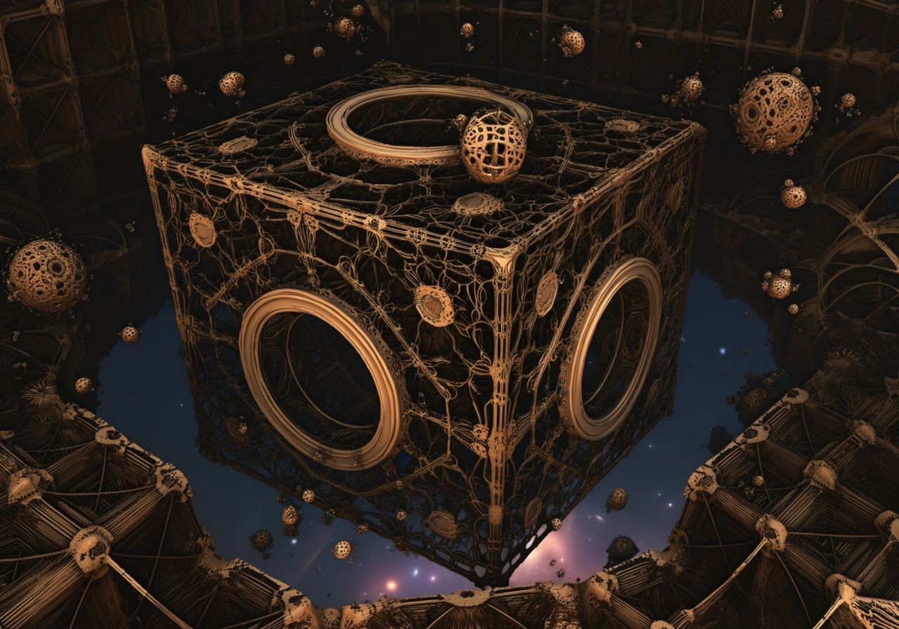 Cosy Floating Cubby in an Eternal Library Under Profoundly L...