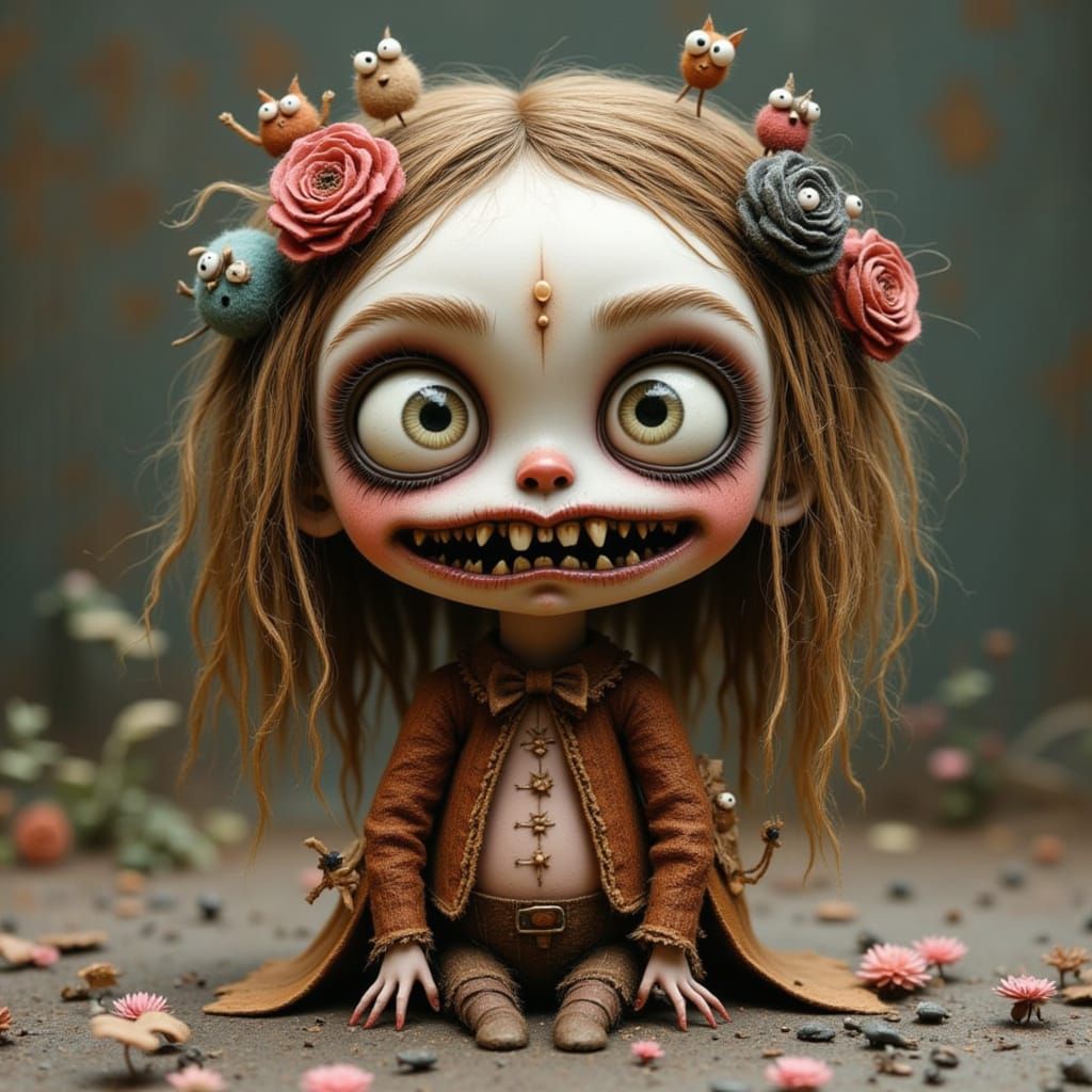 Cute Creepy Chibi Monster