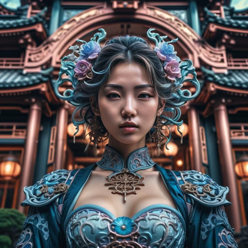 Tokyo Drifting: Hyperrealistic Art Nouveau Architecture