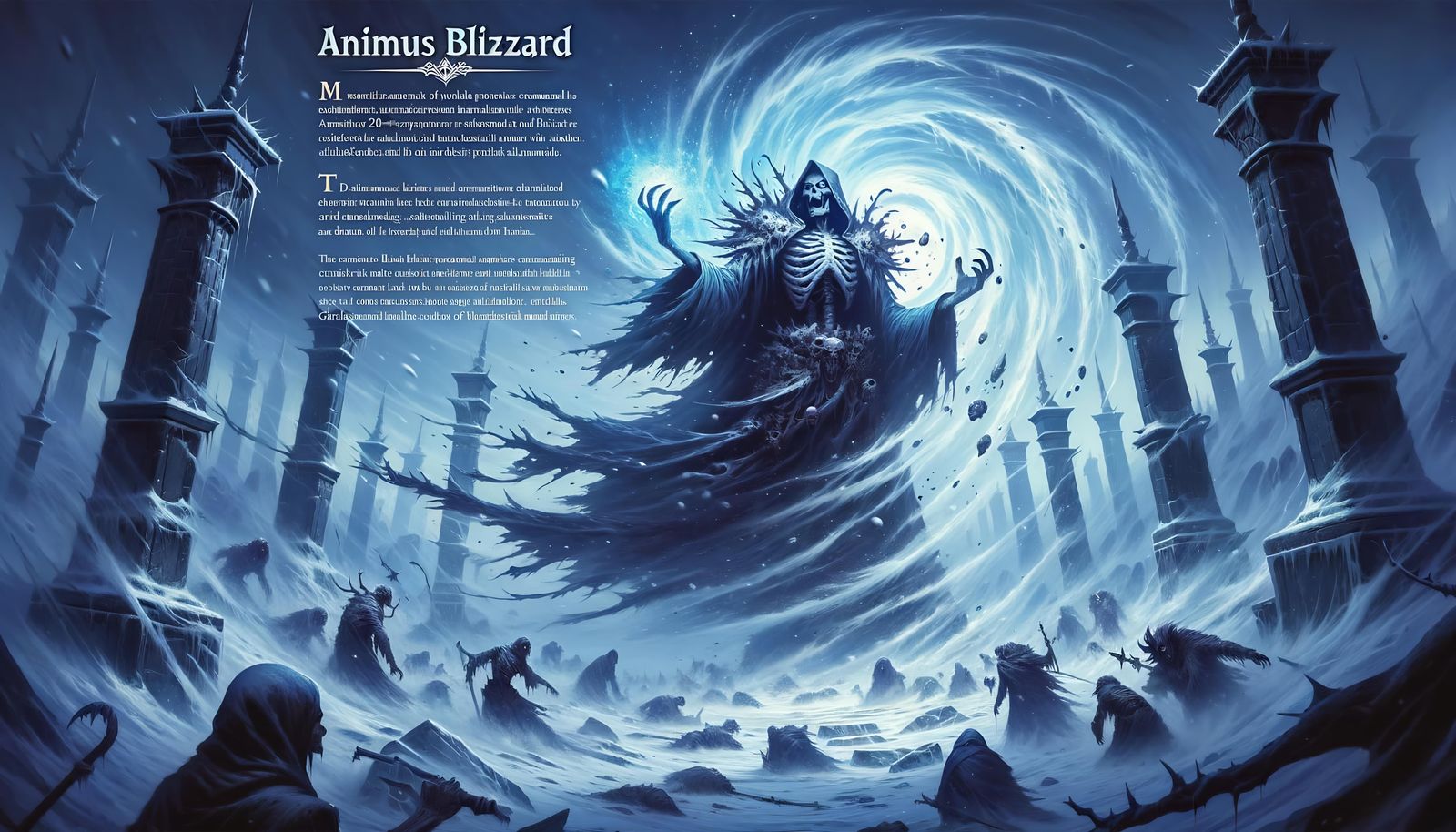 Epic Wizard Conjures Animus Blizzard Spell