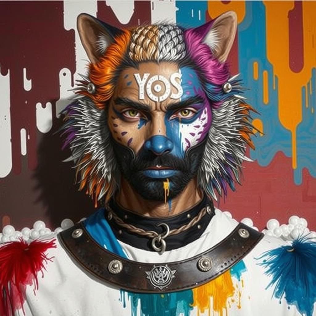 Lion King of the Savanna, Digital Art