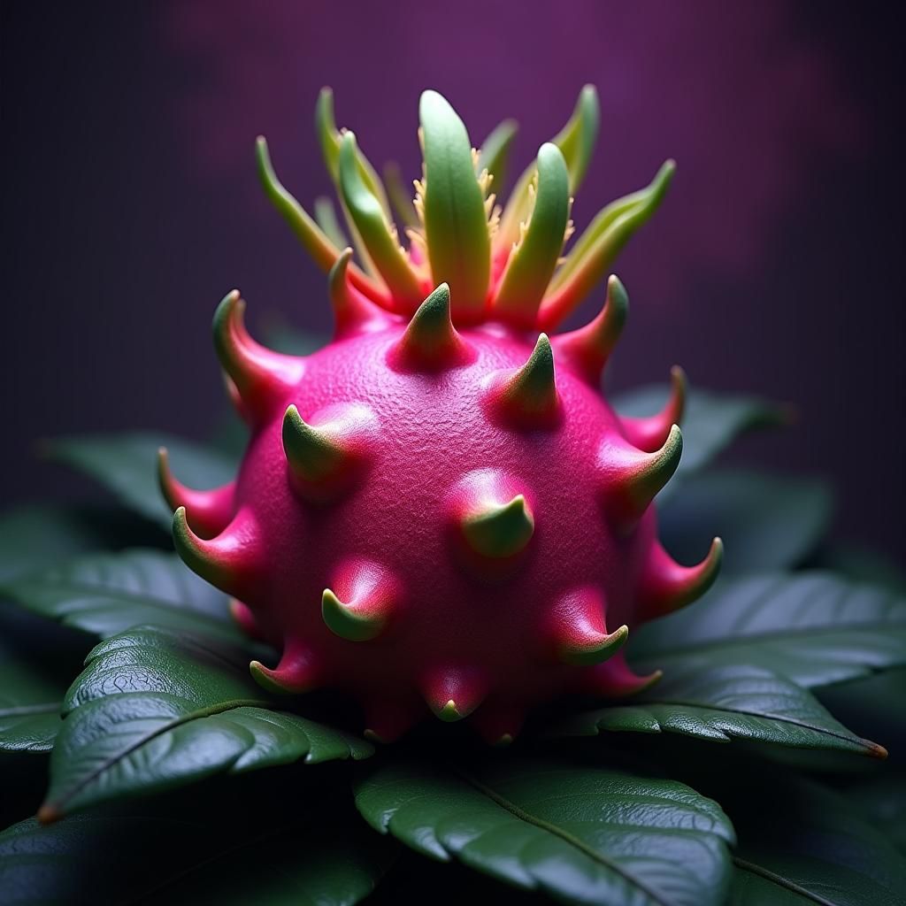 Mystical Dragonfruit in Detailed Matte Painting Style
