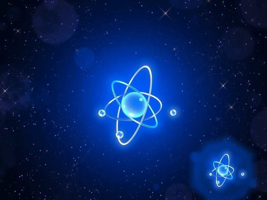 Glowing Atom in Cosmic Background