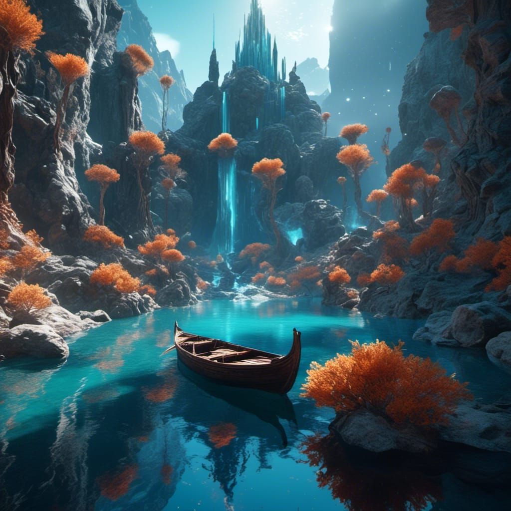Fantastical Matte Painting with Intricate Detail