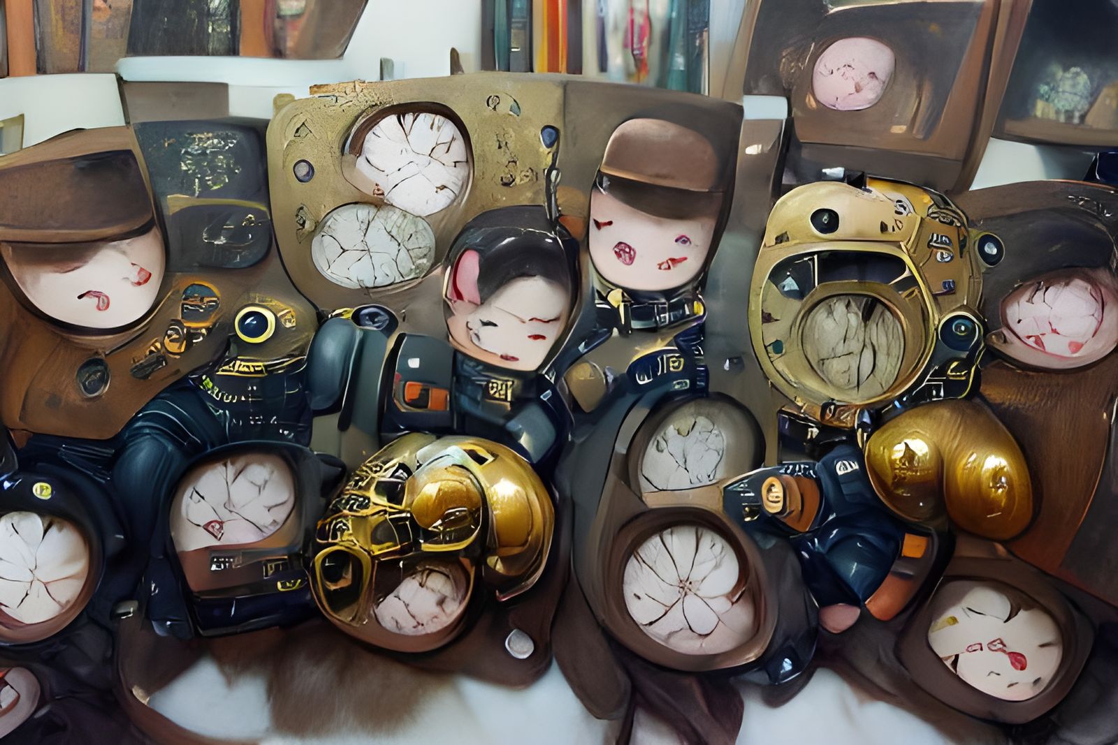 Steampunk Clocks as Soft Digital Art