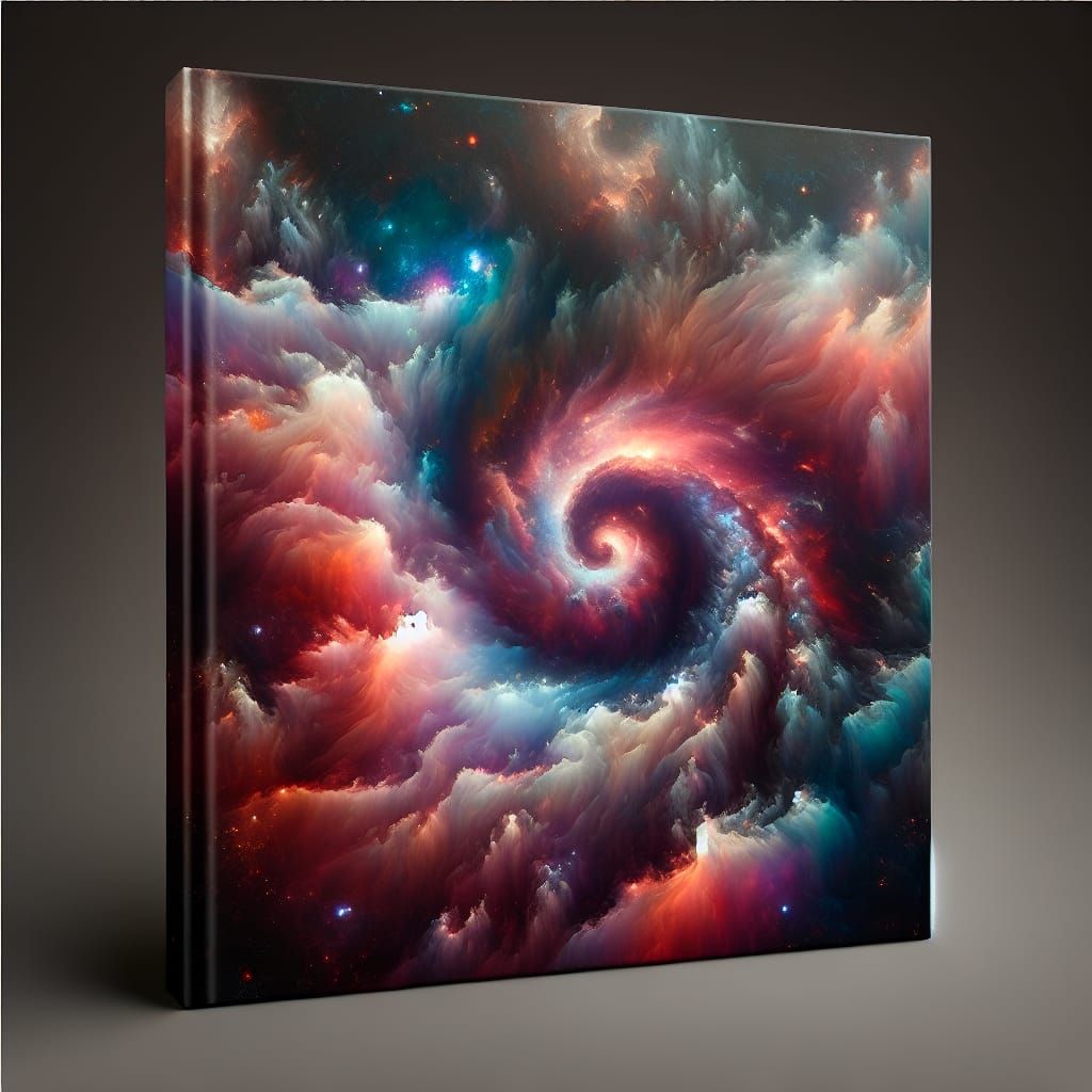 Swirling Nebula Cover Art in Fantasy Style