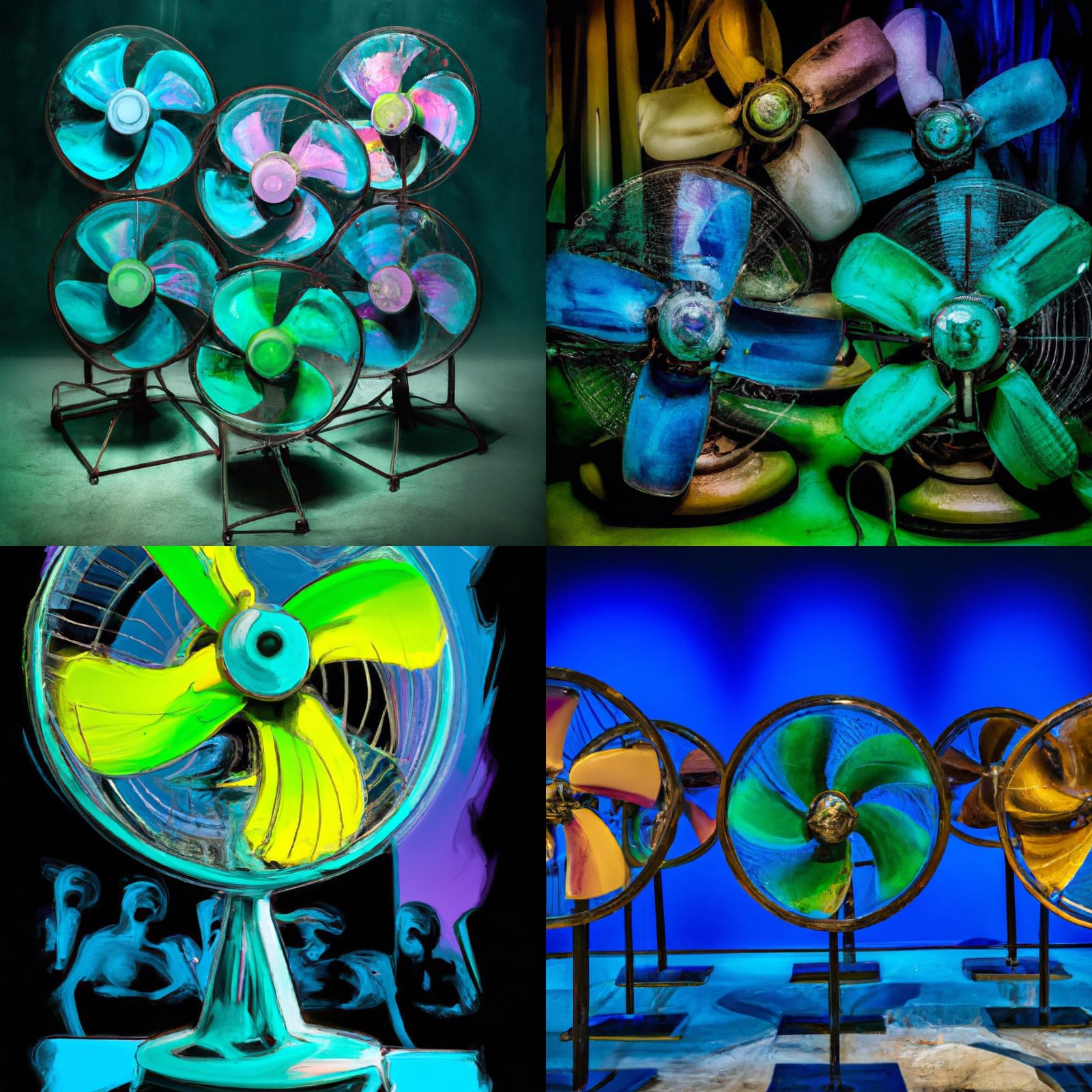 Hyperrealistic Fan Art Exhibition in Modern Gallery