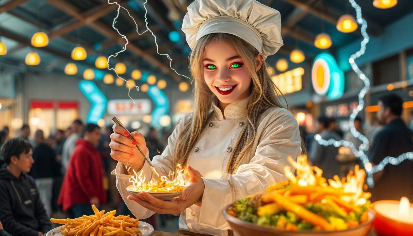 Magical Chef Creates Electrical Meals in Dystopian Village