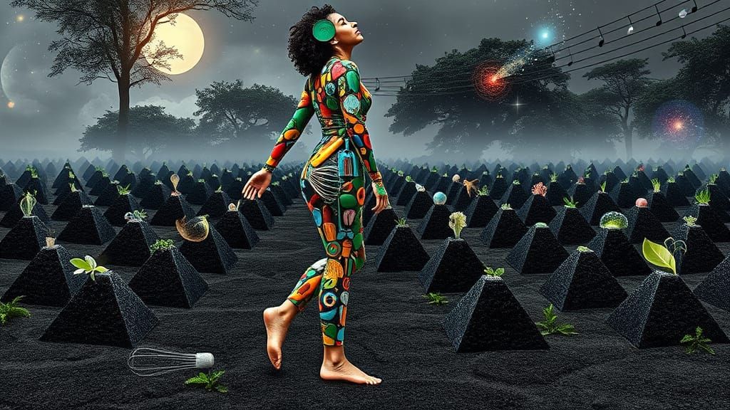 Surreal Goddess of Whimsical Kitchen Harmony