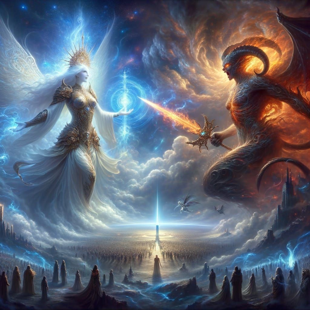 Divine Goddess Empowered by Radiant Light