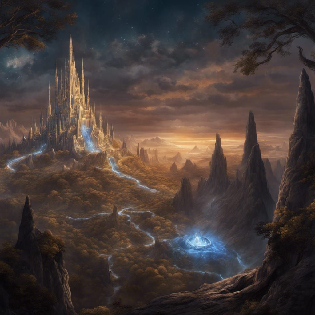 Enchanted Jewel Illuminates a Dark Fantasy Kingdom