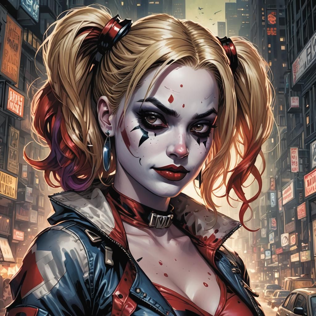 Harley Quinn Comic Book Art