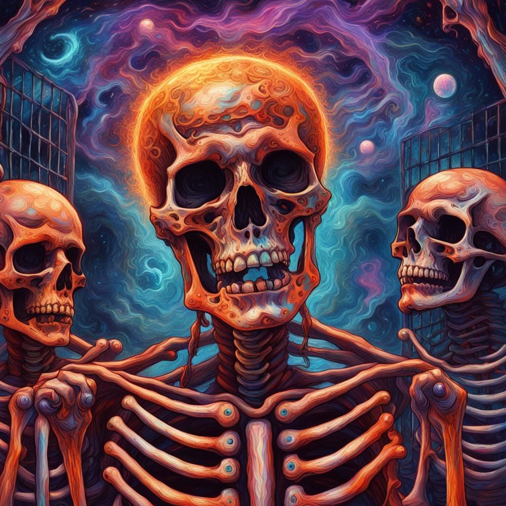 Holographic Cosmic Skeletons in Prison