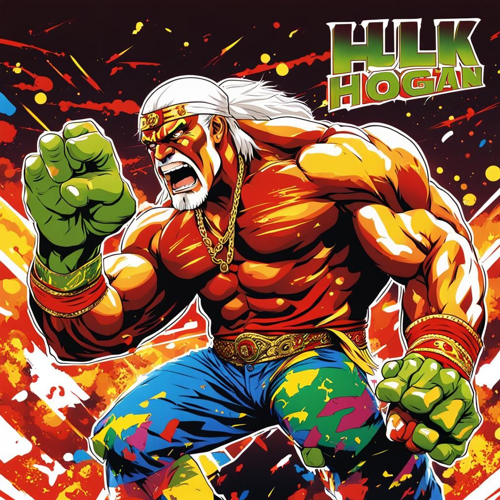 Angry Wrestlers Face Off in Anime Style